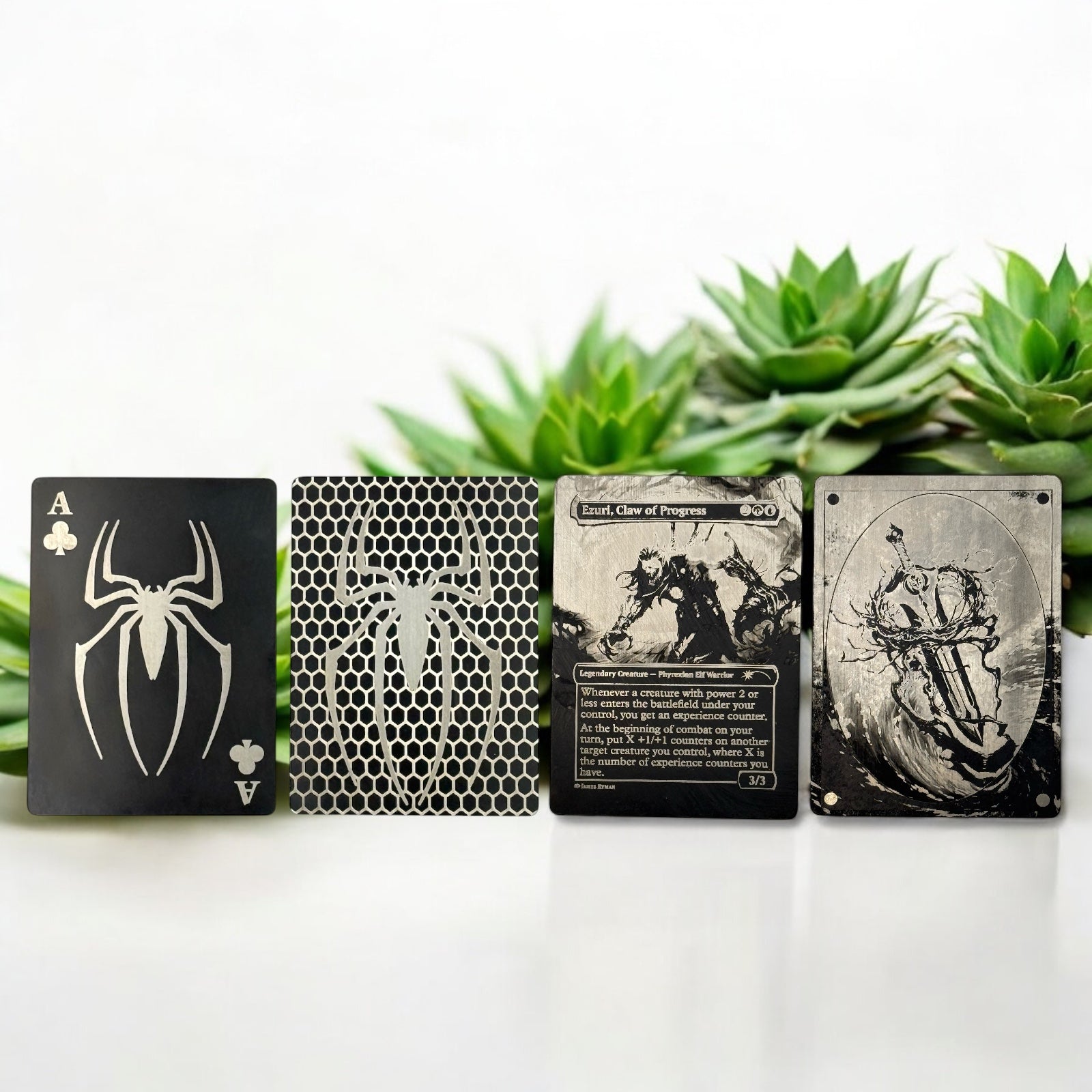 Custom Metal Playing Cards - FountainDesignStudio