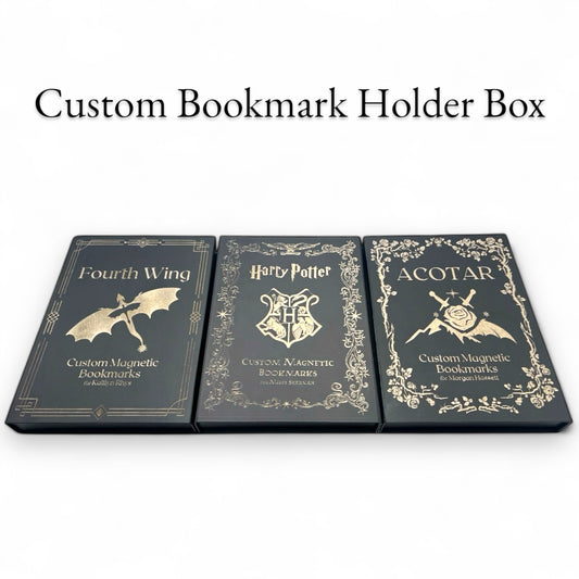 Custom Book-style Bookmark Holder Box - FountainDesignStudio