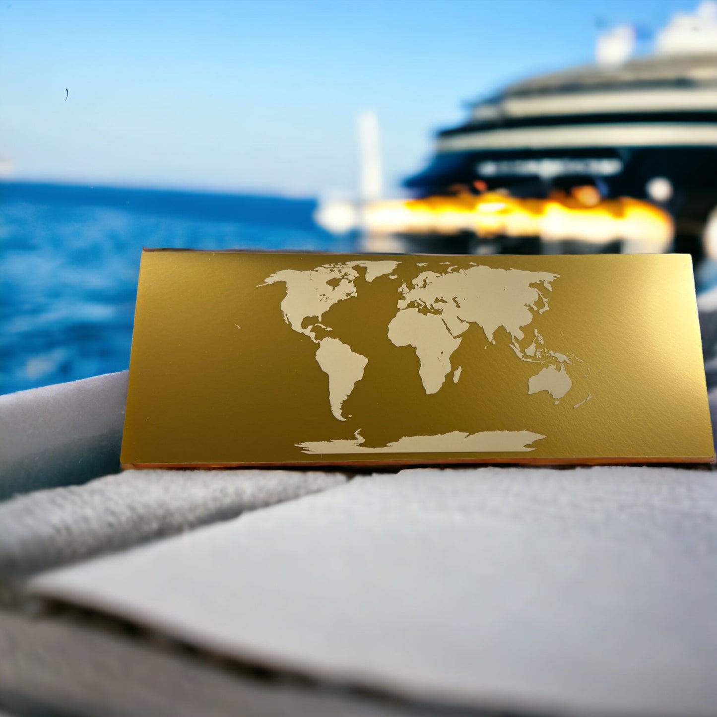 Luxury Golden Cruise Ticket - FountainDesignStudio