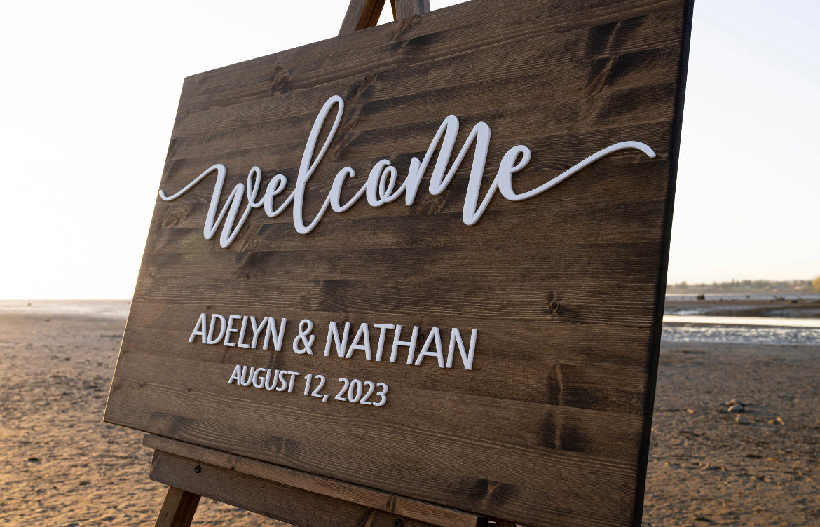 Wedding Sign - FountainDesignStudio