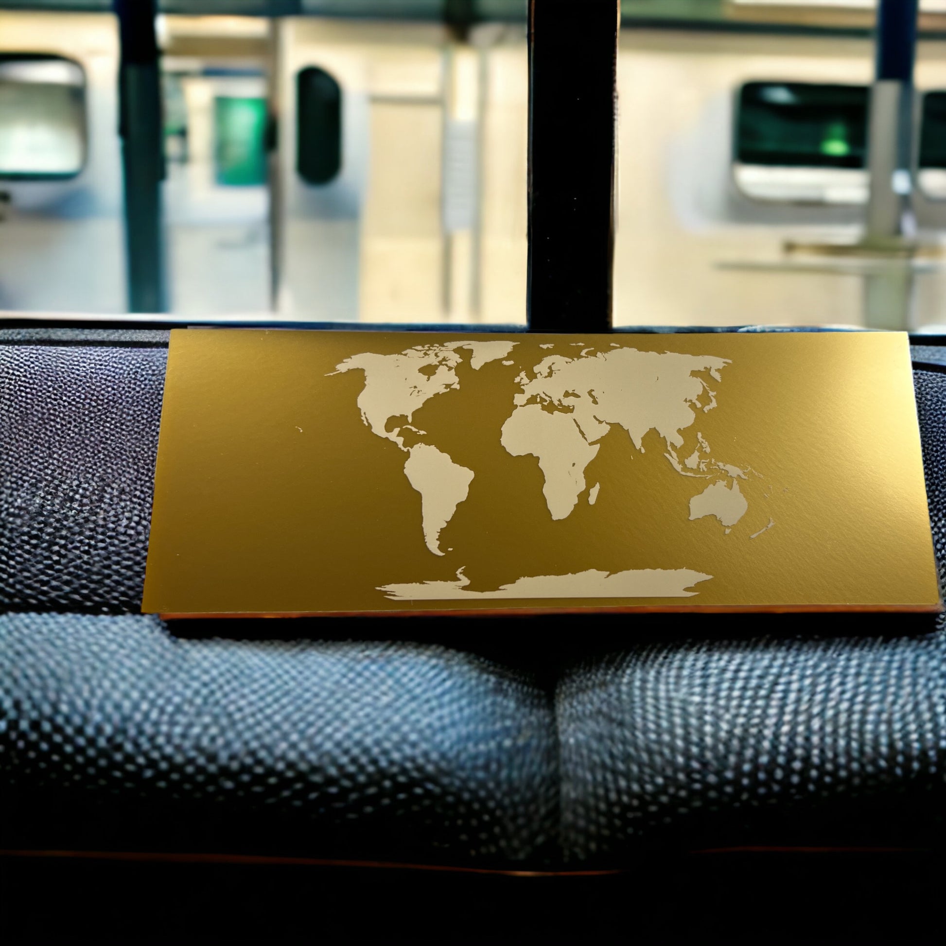 Luxury Golden Train Ticket - FountainDesignStudio