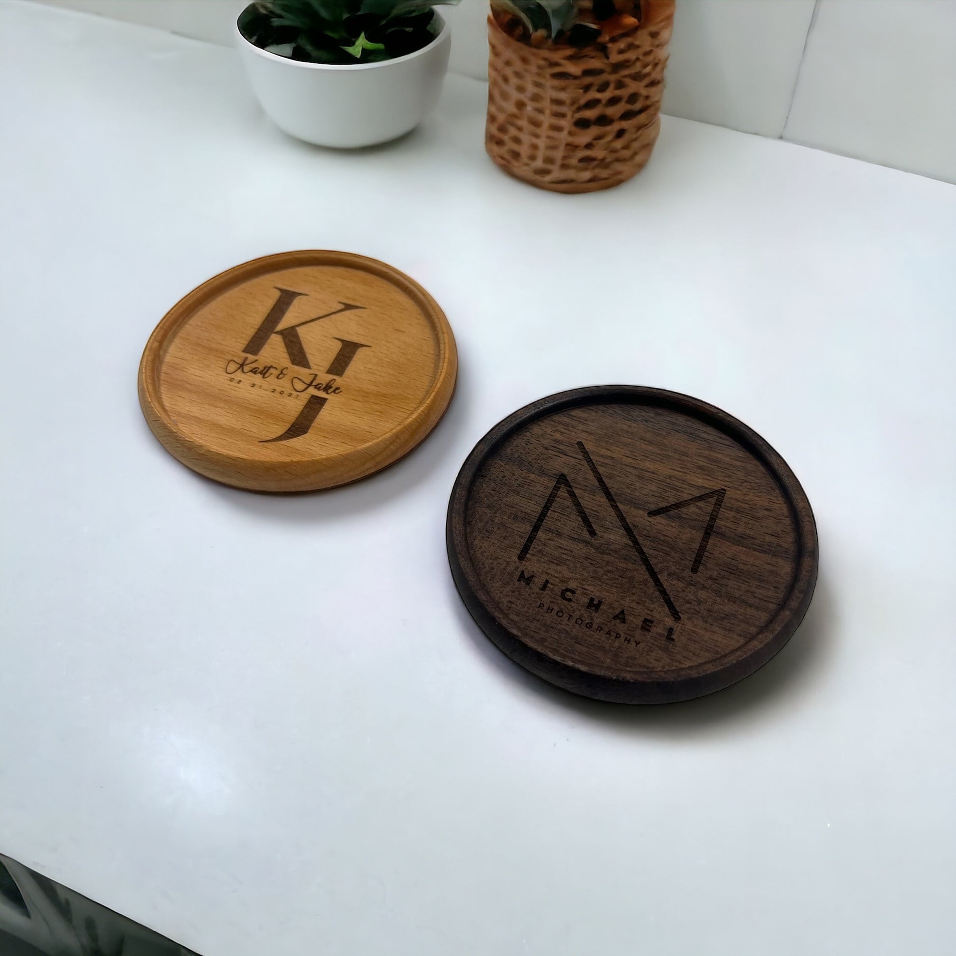 Wooden Coasters - FountainDesignStudio