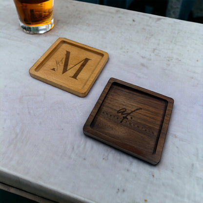 Wooden Coasters - FountainDesignStudio