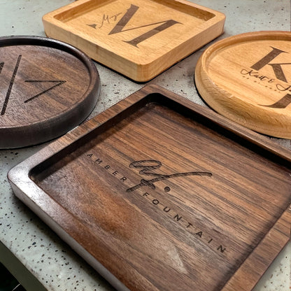 Wooden Coasters - FountainDesignStudio