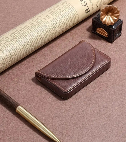 Leather Business Card Holder - FountainDesignStudio