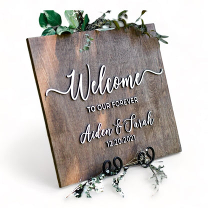 Wedding Sign - FountainDesignStudio