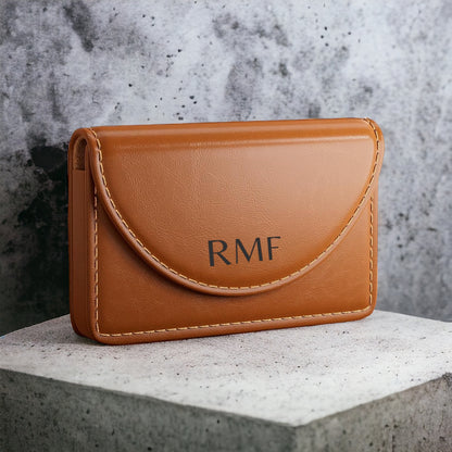 Leather Business Card Holder - FountainDesignStudio