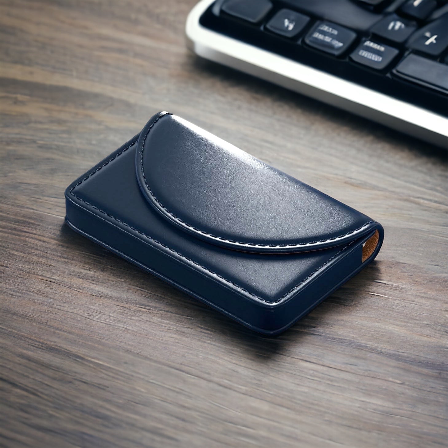 Leather Business Card Holder - FountainDesignStudio