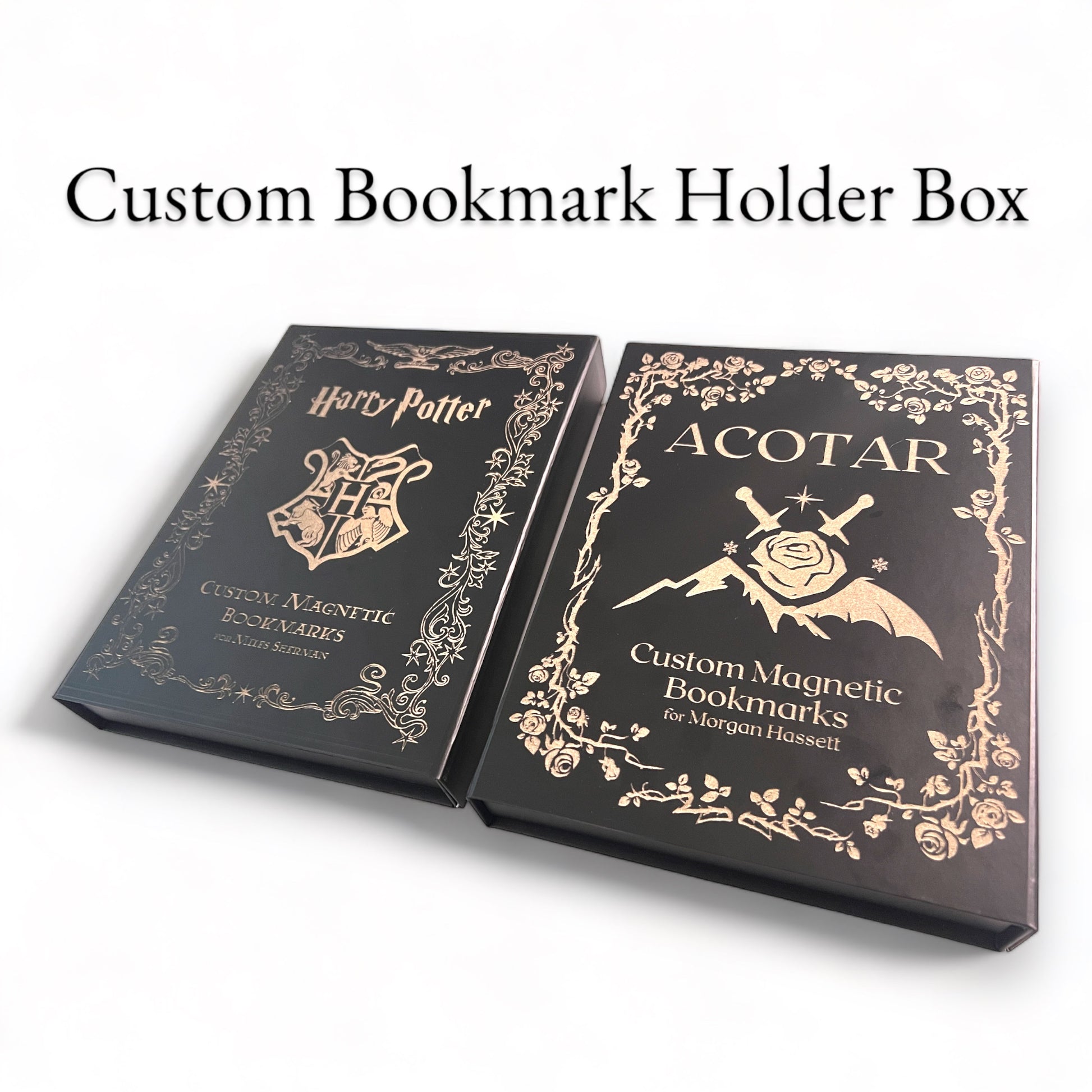 Magnetic Custom Leather Bookmarks - FountainDesignStudio