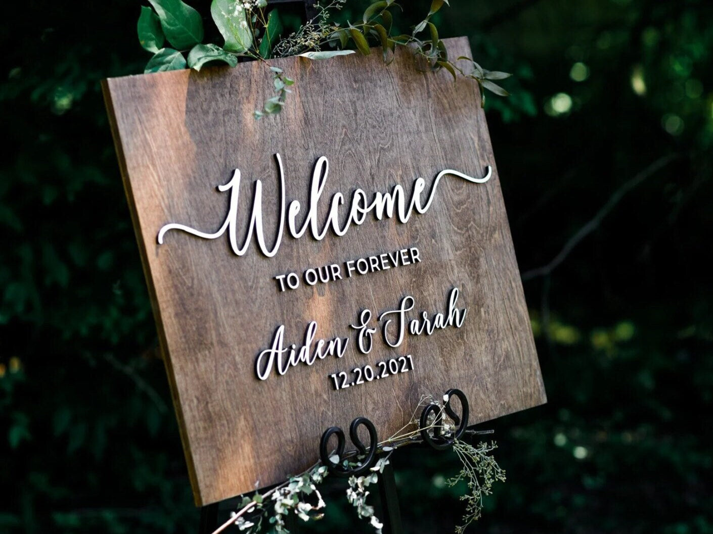 Wedding Sign - FountainDesignStudio